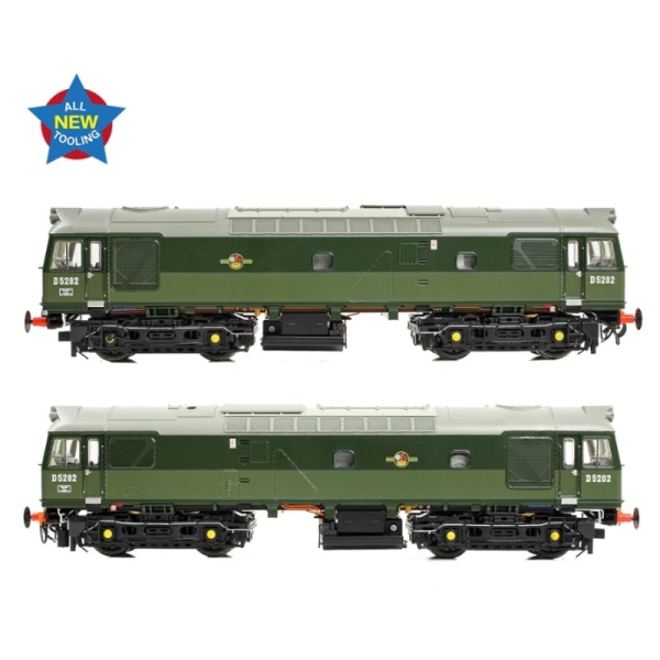 Bachmann 32-341 Class 25/2 D5282 in BR Two Tone Green livery with Small Yellow Panel Diesel Locomotive